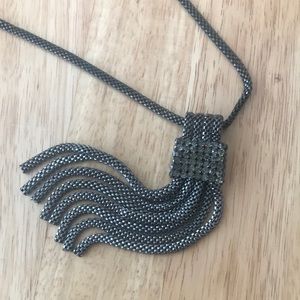Metallic Tassel Necklace